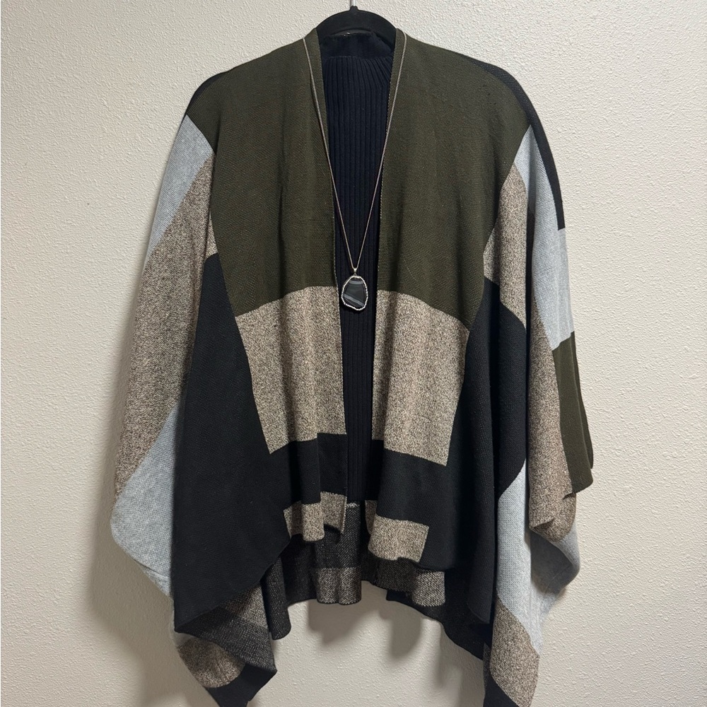 Emory Park Multicolor Poncho